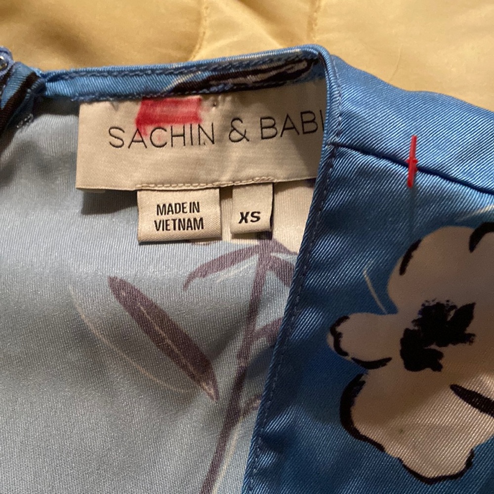 Sachin & Babi Kimono Top Little Boy Blue Falling Amelia Top Luxe XS - Picture 3 of 11